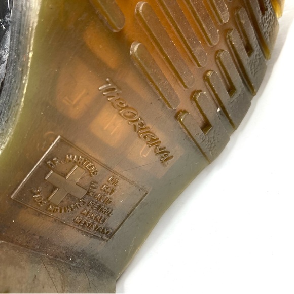 Dr. Martens Patent Leather Black Combat Boots Size 6 Air Wair Bouncing Soles - Picture 15 of 16